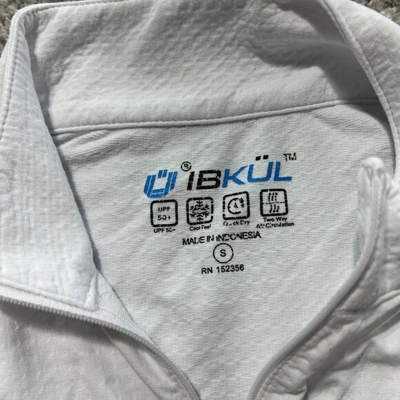 IBKUL Women's Sz Small Short Sleeve Solid Golf Sun Protection 50+ Pullover - Picture 4 of 7